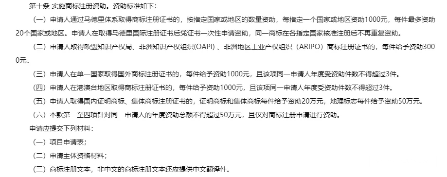 深圳境外商标注册补贴政策出炉，看看你能领多少！